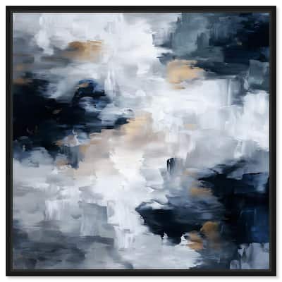 Midnight and Ivory II Canvas by Art Remedy
