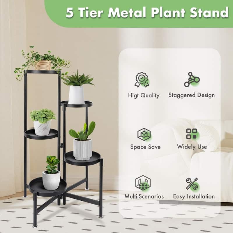 Tiered Metal Plant Stand
