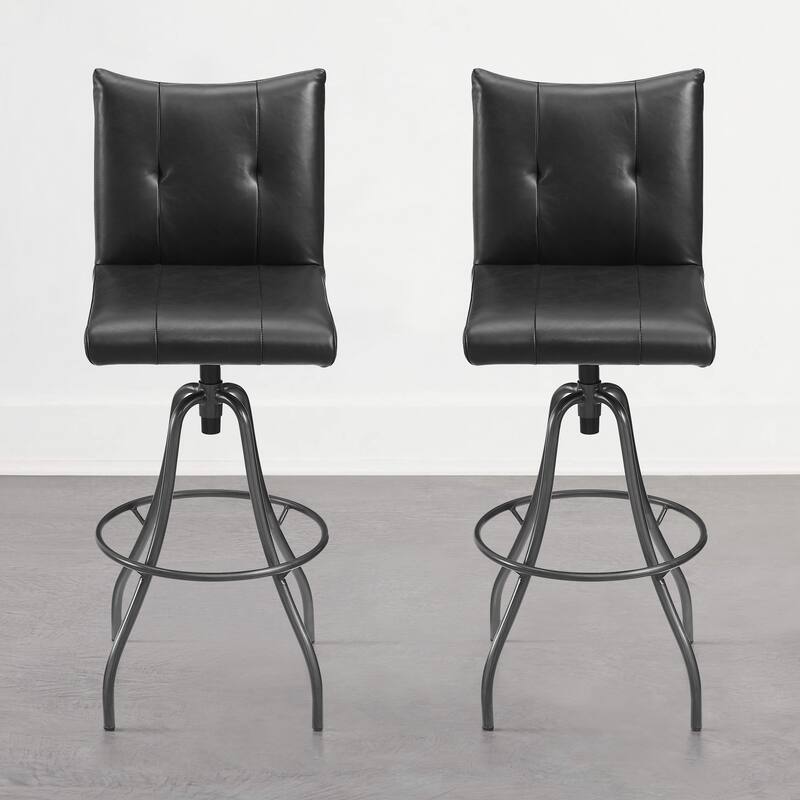 Art Leon Genuine Leather Swivel Bar Stool On Sale Bed Bath & Beyond