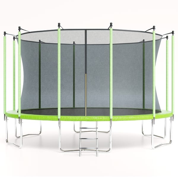 slide 2 of 7, Trampolines with Safty Enclosure Recreational Trampolines