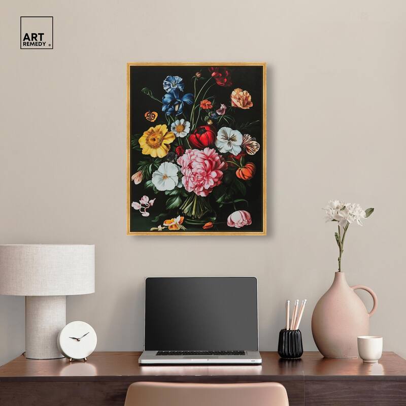 Violet Vignette I Canvas by Art Remedy