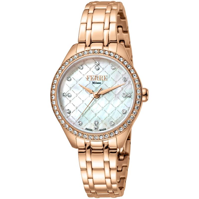 Ferre Milano Women's Classic Mother of pearl Dial Watch - FM1L116M0081 - Mother of pearl - 6 (36)