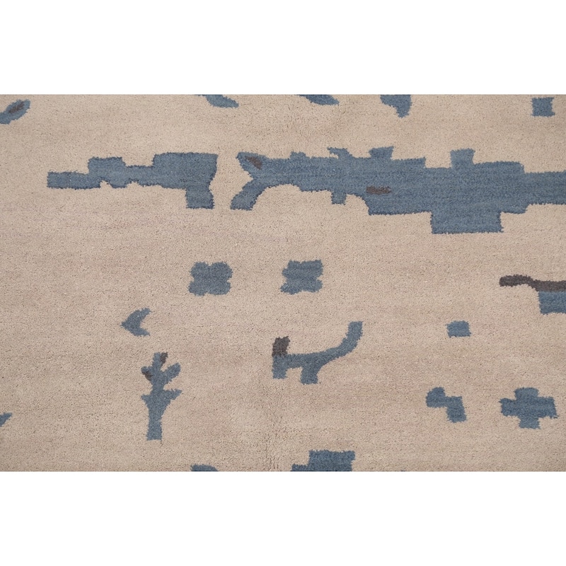 Abstract Modern Oriental Wool Area Rug Hand-tufted Decorative Carpet - 5'0" x 8'0"