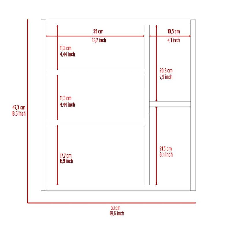Myrick 2-Shelf Medicine Cabinet with Mirror