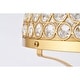preview thumbnail 9 of 13, Gizella 10 Inch Glam Crystal Matte Gold Table Lamp 1-Light - N/A