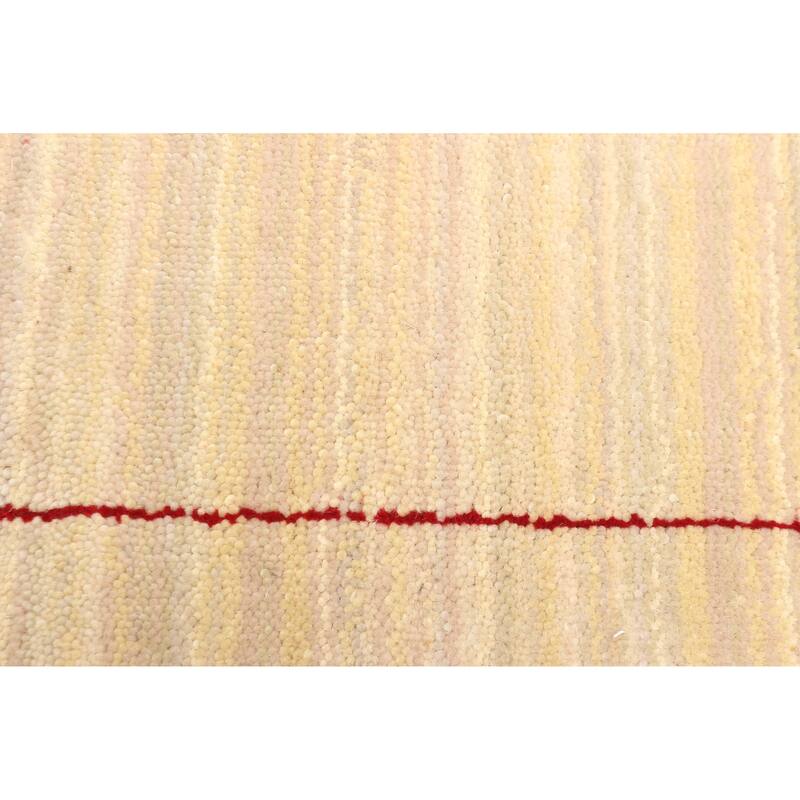 ECARPETGALLERY Hand Loomed Kashkuli Gabbeh Beige Wool Rug - 3'0 x 4'10