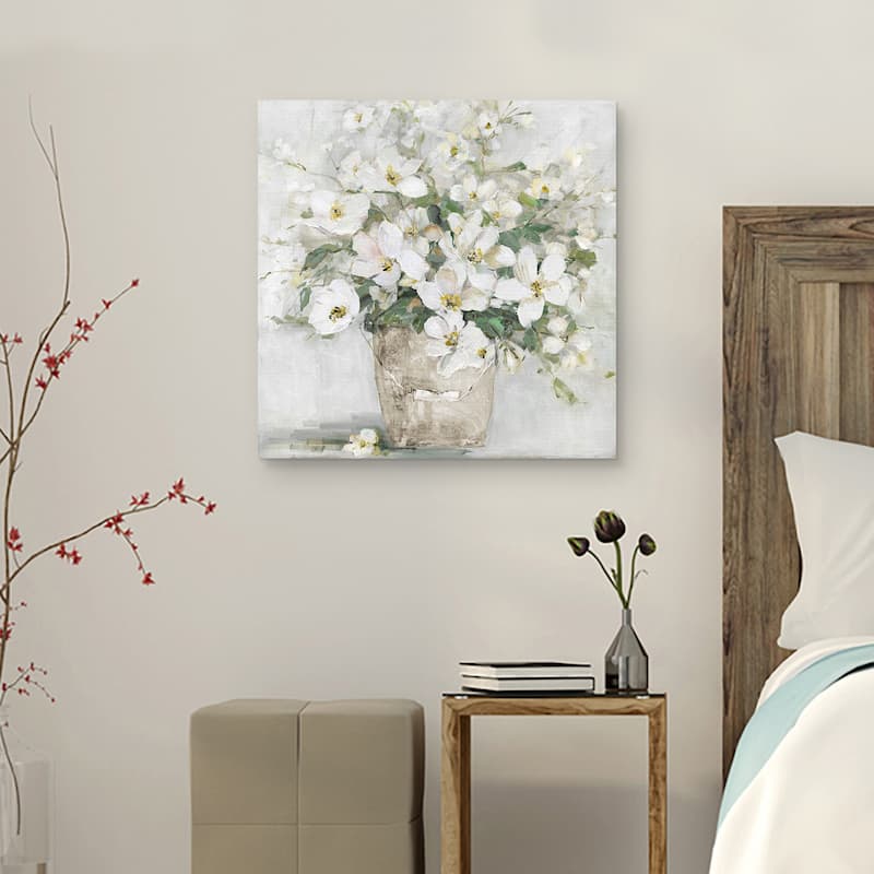 Spring Cottage Blooms II by Sally Swatland Canvas Art Print