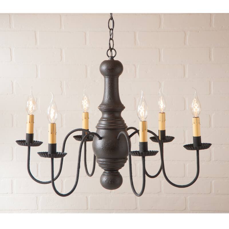 Maple Glenn Chandelier In Black - 19 X 27 X 27 inches