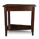 Leick Home Laurent Recliner Wedge Table with Shelf