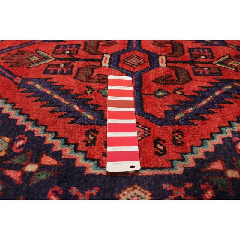 ECARPETGALLERY Hand-knotted Andelz Red Wool Rug - 4'4 x 8'2