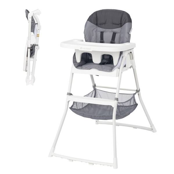 slide 1 of 1, Baby Trend Flat Fold High Chair, Stellar Grey