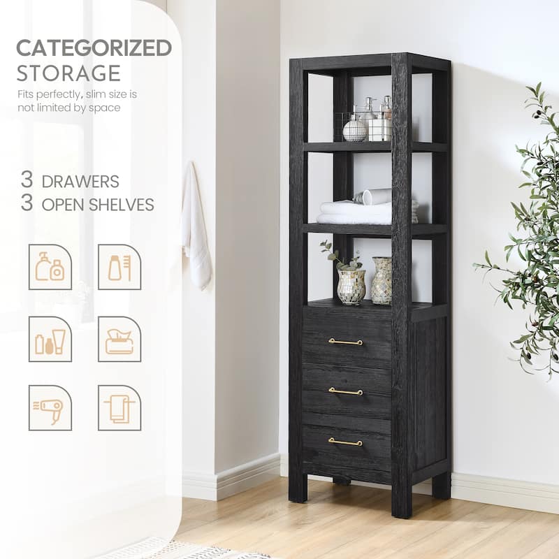 Leon 22 in. Storage Cabinet for Bathroom, Kitchen and Living Room