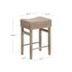 preview thumbnail 4 of 27, Harvey Rattan Bar Stool, Bohemian Counter Height Stool with Woven Seagrass Seat, Solid Wood Legs, and Metal Footrest