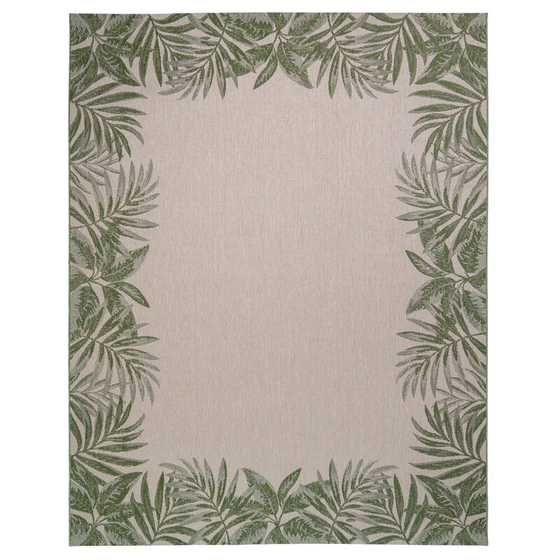 Gertmenian Solterra Nautical Coastal Tropical Weather Resistant Polypropylene Flatweave Indoor/ Outdoor Area Rug Collection
