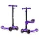 preview thumbnail 1 of 6, Lascoota 2-in-1 Kids Kick Scooter, Adjustable Height Handlebars and Removable Seat