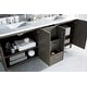 preview thumbnail 4 of 25, James Martin Vanities Metropolitan 72" Double Vanity, Silver Oak