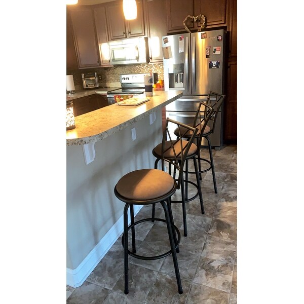 Shop Avalon Quarter Cross Adjustable Swivel High Back Kitchen