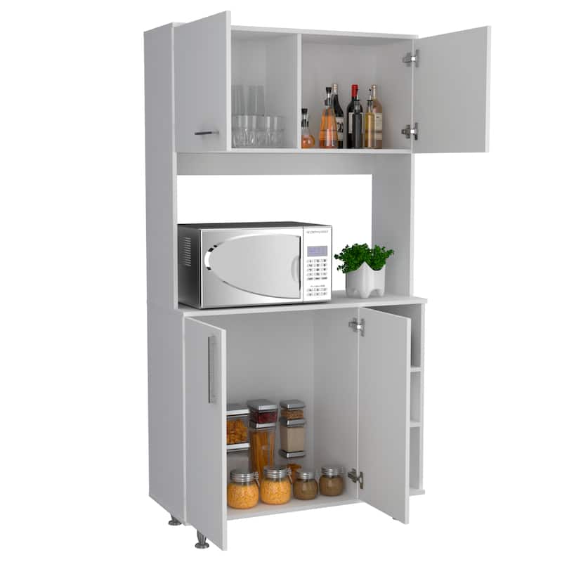 Pantry Cabinet for Kitchen, Dining Room,Living Room, White