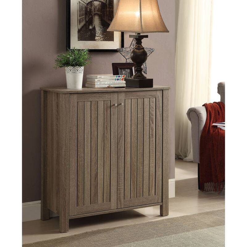 Marisa 4-shelf Engineered Wood Shoe Cabinet Dark Taupe