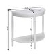 preview thumbnail 18 of 18, Convenience Concepts French Country Half-Round Entryway Table with Shelf