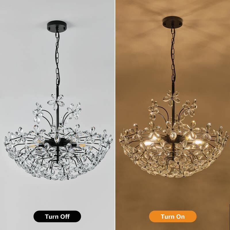 Starsky 8-Light Sputnik Unique / Statement Crystal Chandelier