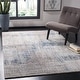 preview thumbnail 4 of 44, SAFAVIEH Craft Hertha Modern Abstract Rug 10'6" x 14' - Grey/Blue - Rectangle