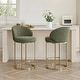 preview thumbnail 1 of 51, Spruce & Spring Chloe Upholstered Swivel Counter Bar Stool with Metal Frame and Arched Back
