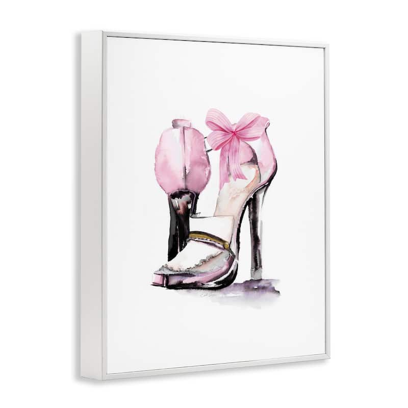 Stupell Pastel Pink Luxe Heels Framed Giclee Art Design By Stella Chang