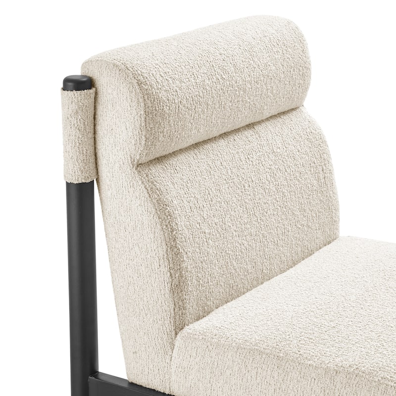 NPD Furniture Micah Boucle Dining Side Chair