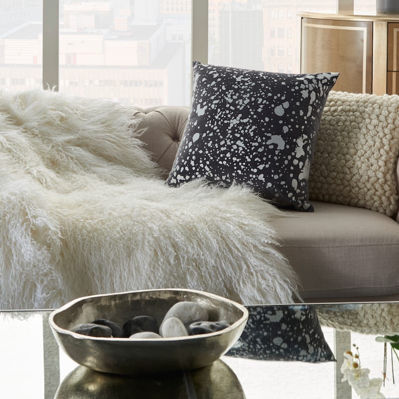 Mina Victory Luminescence Metallic Throw Pillow