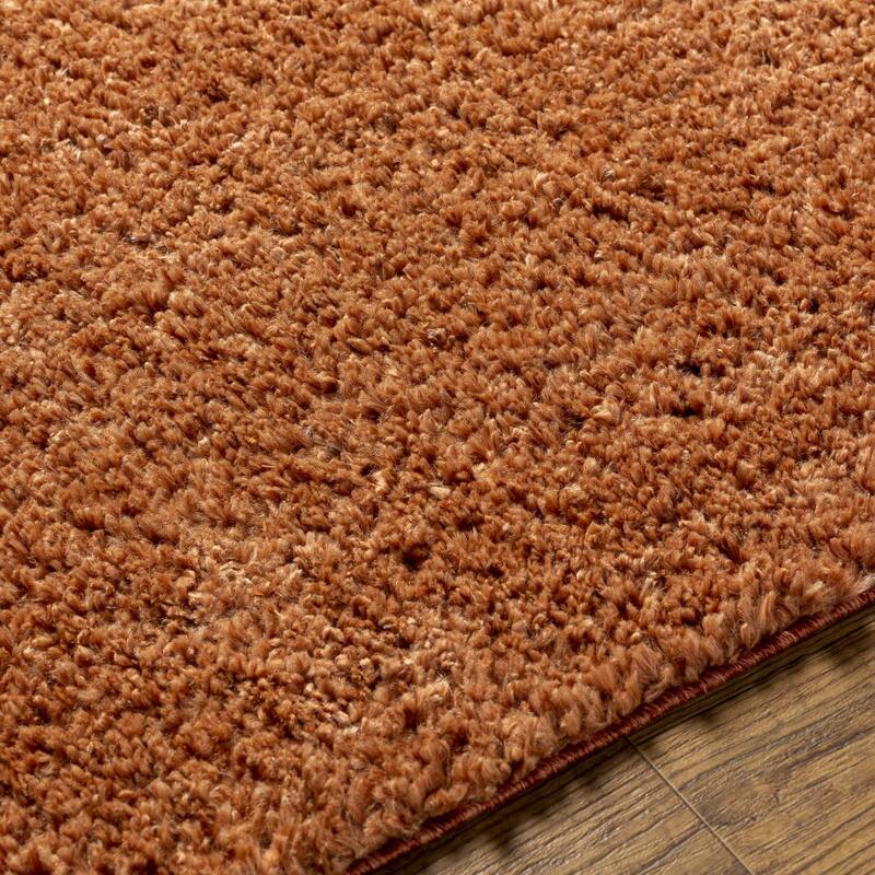 Livabliss Deluxe Shag Minimalist Medallion Area Rug