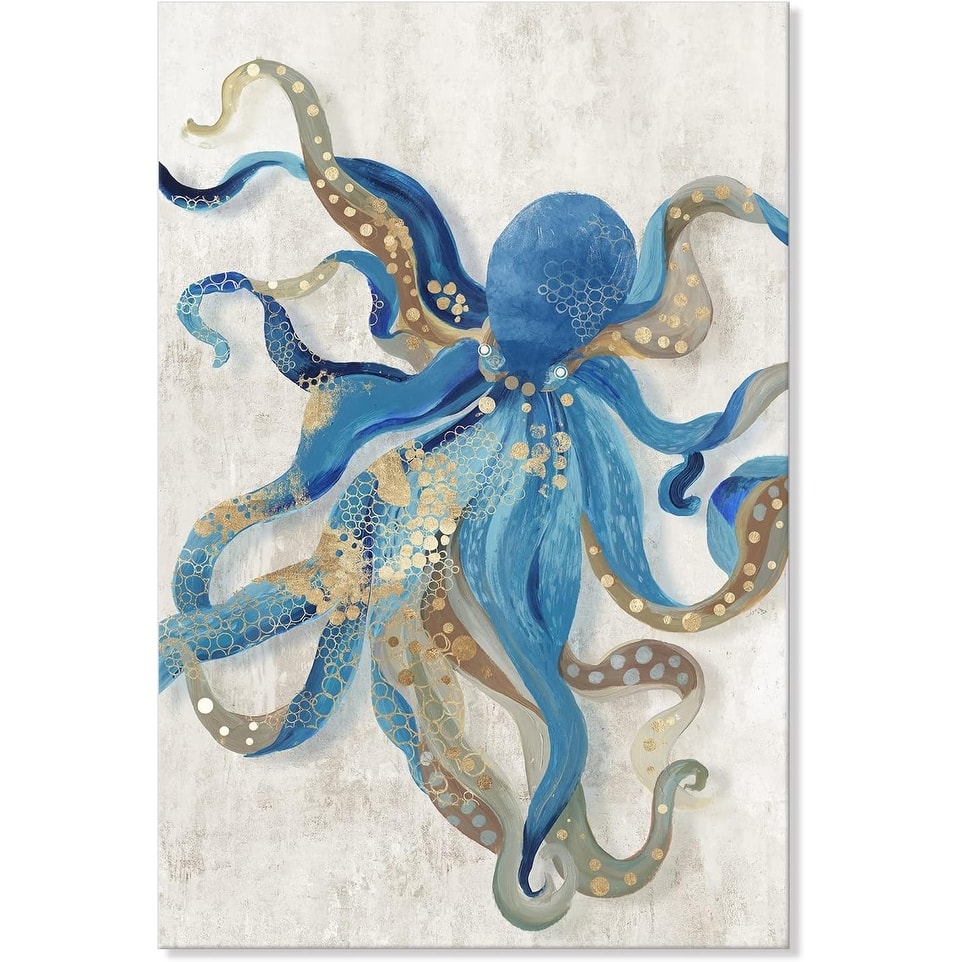 Octopus Canvas Wall Art Ocean Life Theme Painting