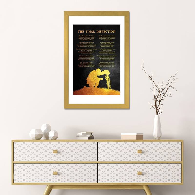 iCanvas "The Final Inspection - A Soldier's Poem" by Adrian Baldovino
