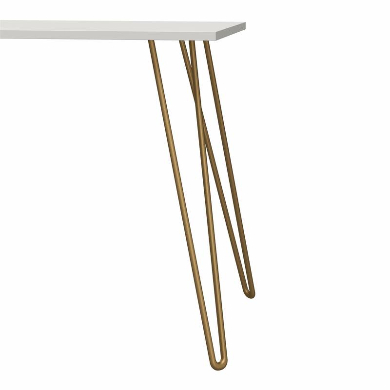 Roomfitters Owen Minimalist Writing Desk with Hairpin Legs