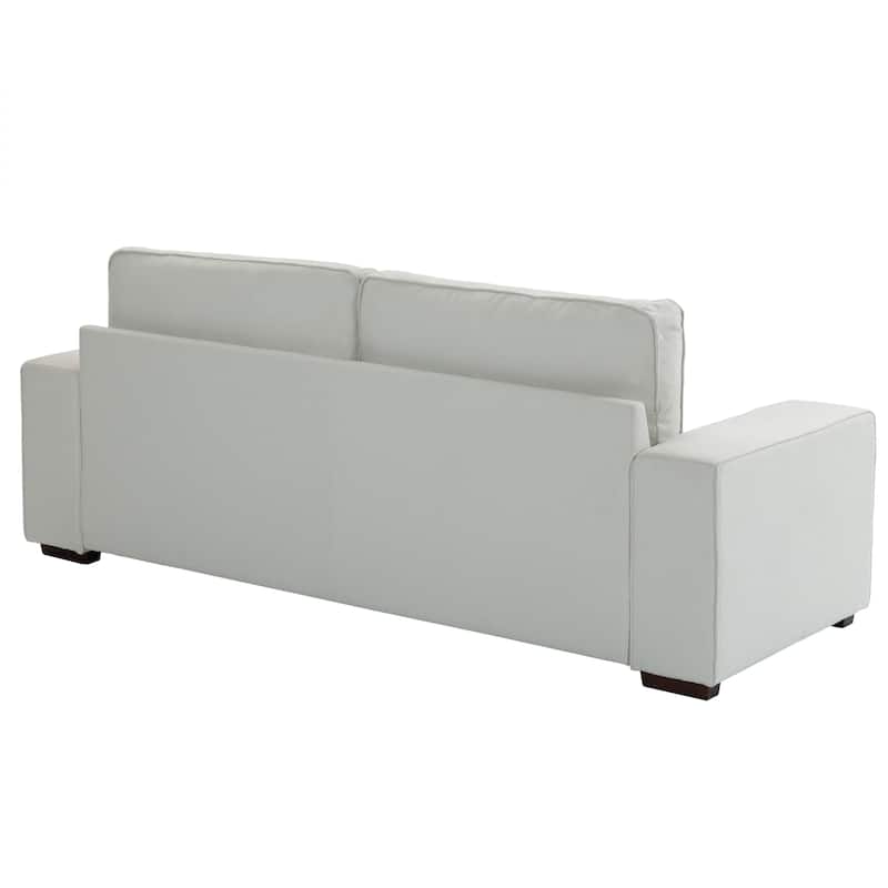 Modern 80" Upholstered Fabric 3-Seater Sofa
