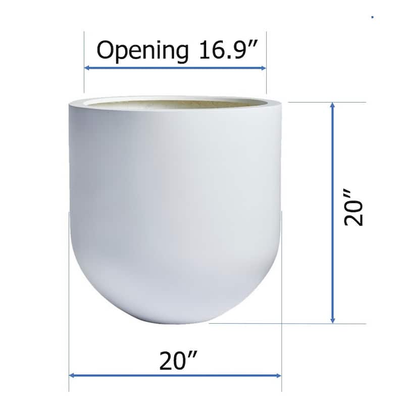 DreamPatio Santa Rosa Fiberstone Planter for Indoor/Outdoor
