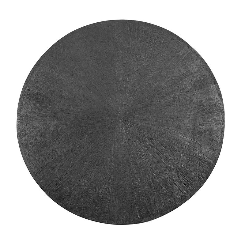 Charming Round Coffee Table with Modern Cross-Legged Frame for Stylish Spaces