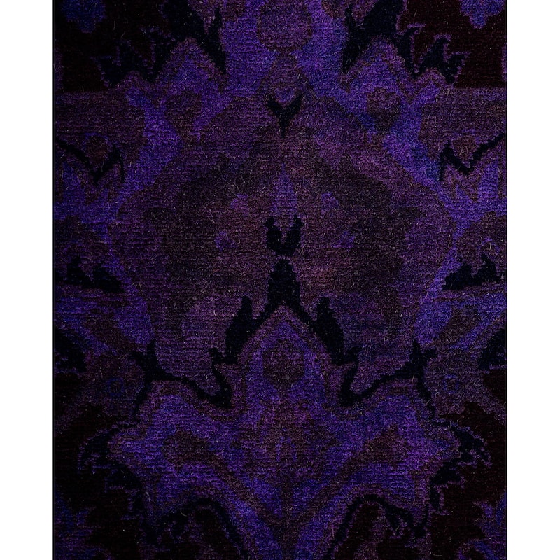 Overdyed One-of-a-Kind Hand-Knotted Area Rug - Red - 8' 1" x 10' 5"