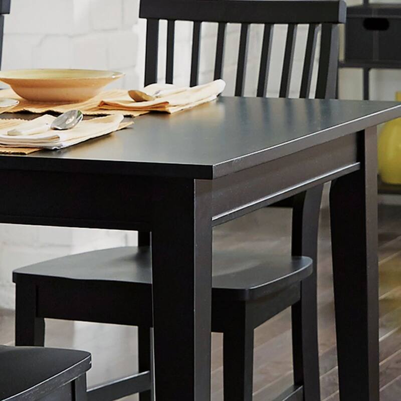 Arts & Crafts 7-piece Rectangular Dining Set with Extension Leaf by Homestyles