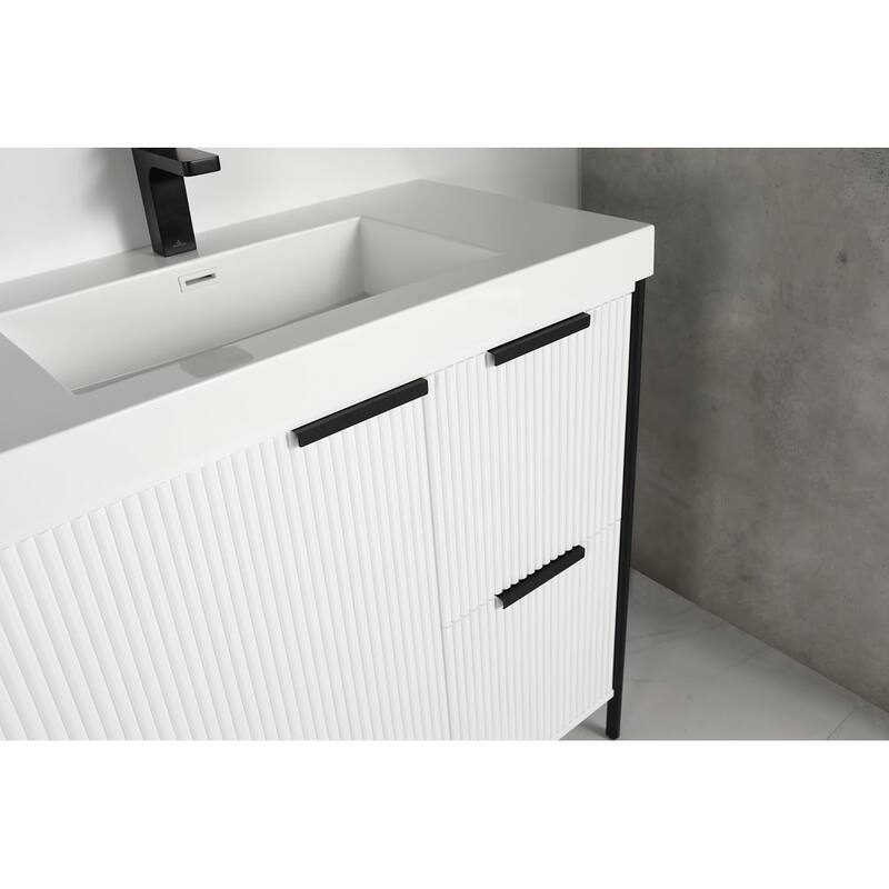Blossom 36 Inch All Wood Freestanding Bathroom Vanity with Sink