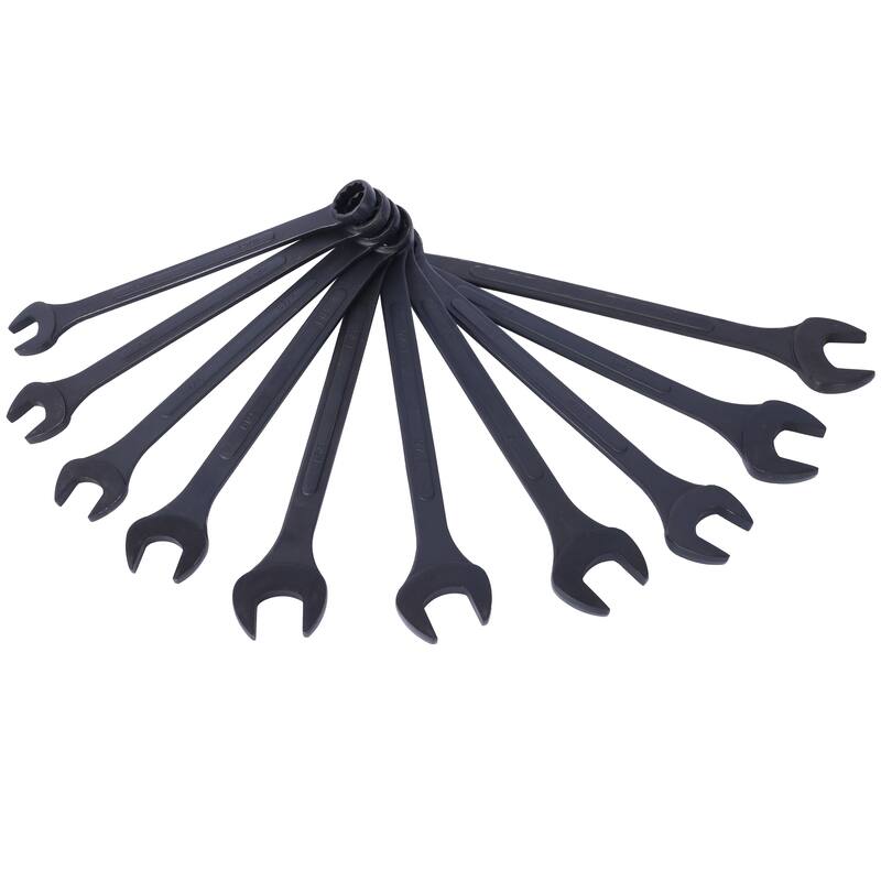 Jumbo Combination Wrench Set Extra Large,10 PC SAE Black-Oxide Jumbo Combo Wrench Set 1-5/16" - 2" with pouch