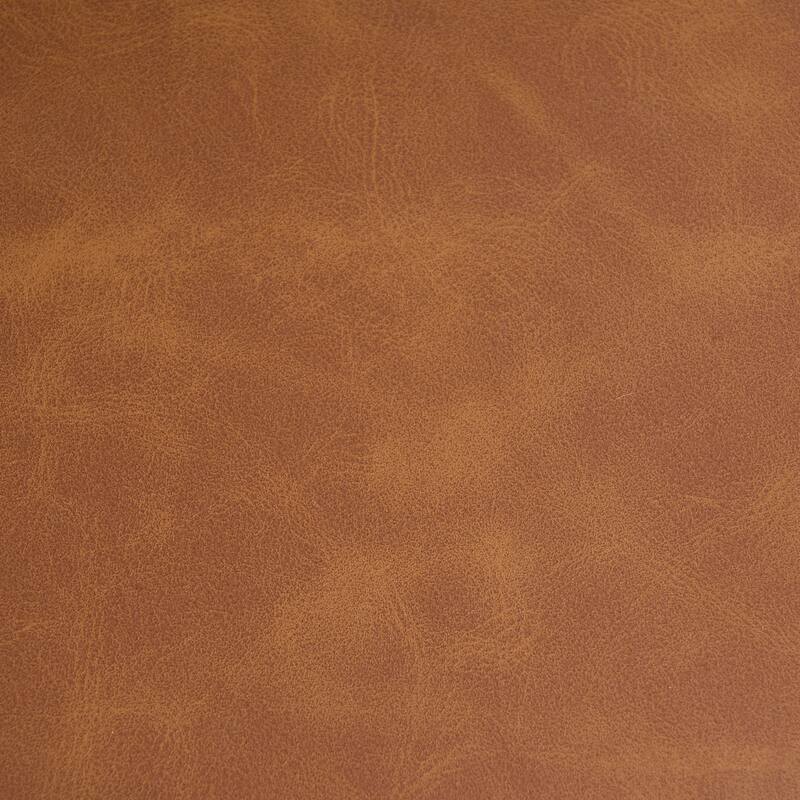 Faux Leather Dining Chairs with Nailhead Trim and Button Tufted Back (Set of 2).