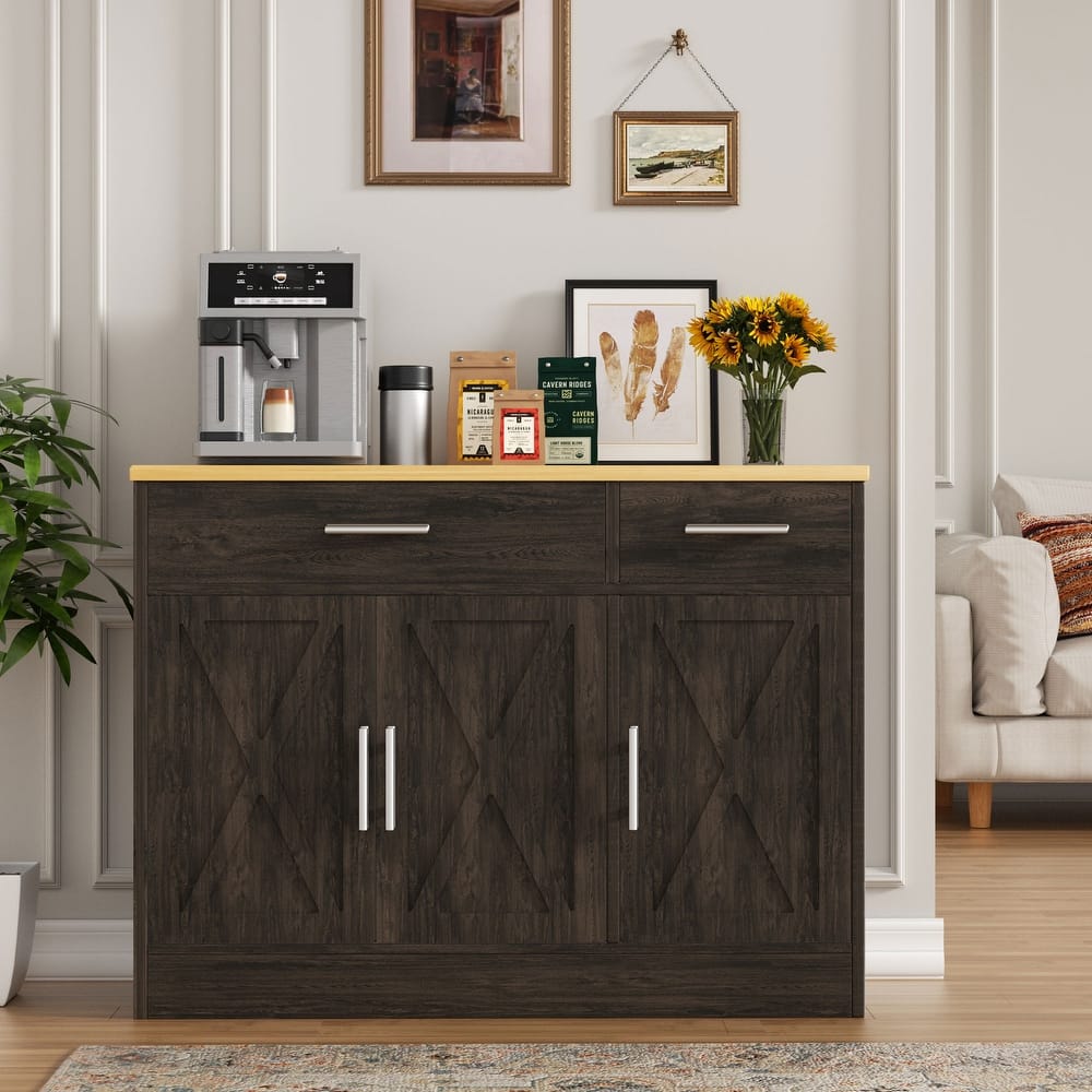 Futzca Sideboard Buffet Cabinet, Kitchen Storage Cabinet