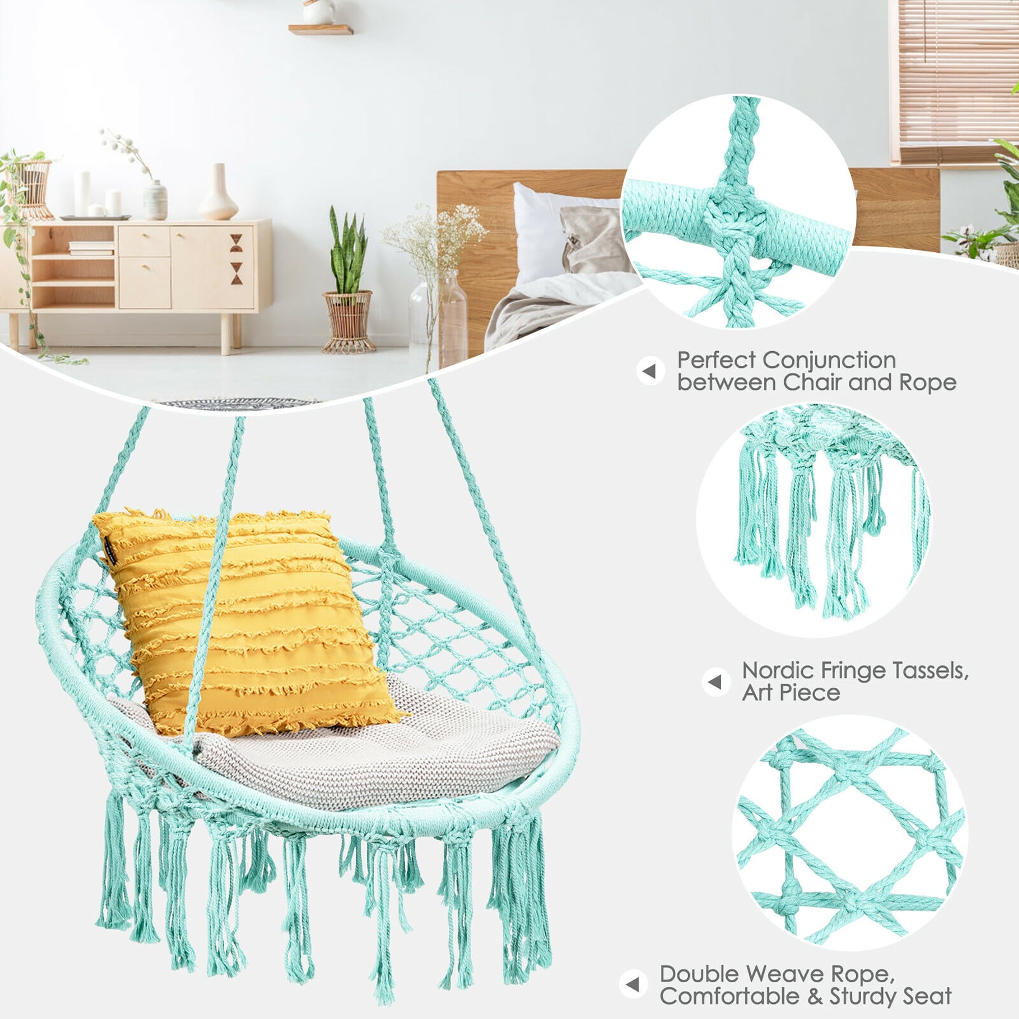 Diy rope hotsell swing chair