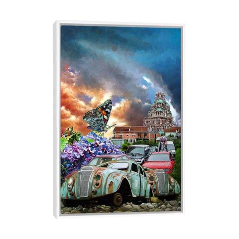 iCanvas "Postcards From The Edge I" by Shay Kun Framed