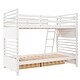 preview thumbnail 28 of 57, Twin over Twin Classic Wooden Bunk Bed with Two Drawers,Space-Efficient Multifunctional Bunk Bed With Storage