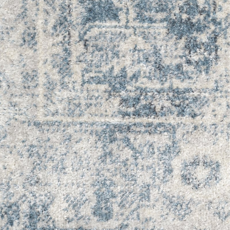 Nourison Astra Machine Washable Distressed Area Rug - 8' x 10' - Denim/Multi