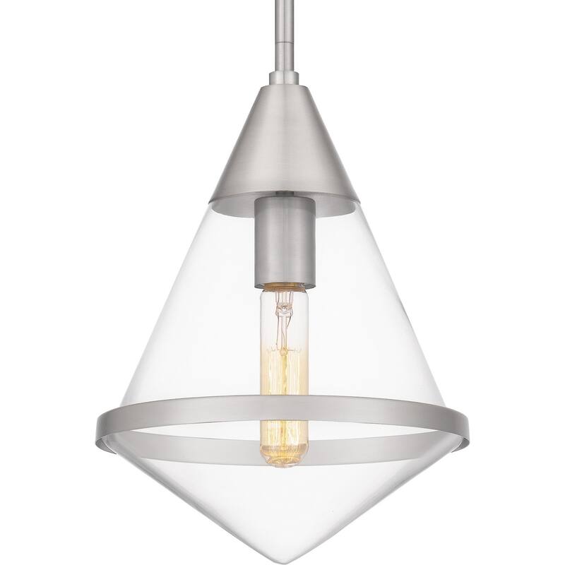 Quoizel Piccolo Pendant 1-Light Mini Pendant in Brushed Nickel
