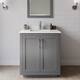 Option Dark Gray / Giotto Quartz Top / Brushed Nickel