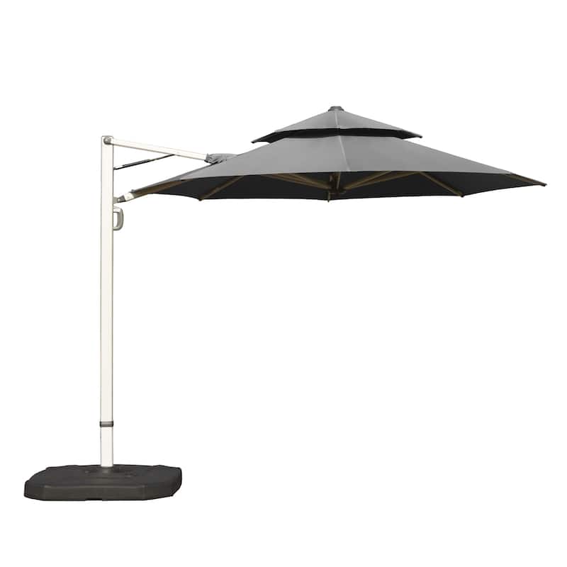 Round Cantilever Umbrella with Center Pole(Base Not Included)